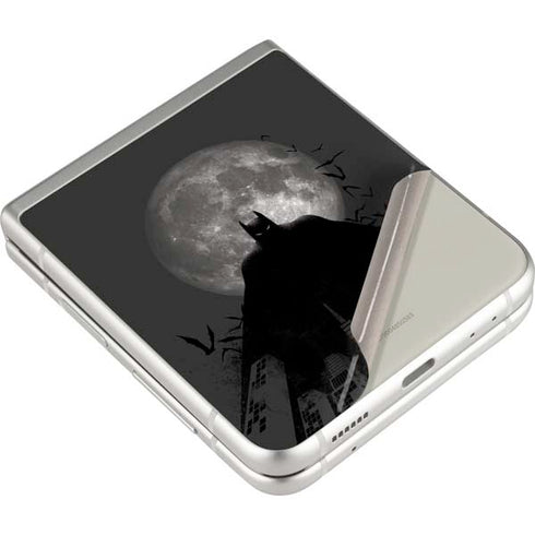 DC Comics Batman On City with Moon Art Galaxy Z Flip3 5G Skin